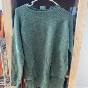 NWOT Olive Wool Sweater Size S/M